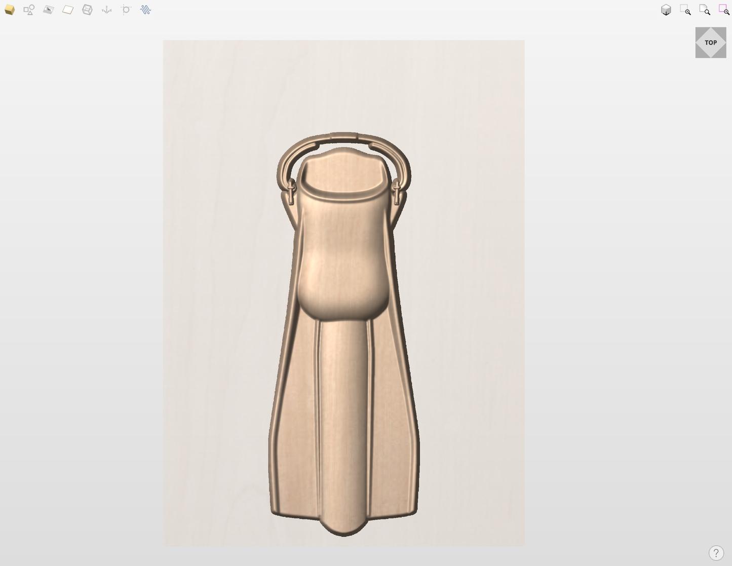 CNC File I US Air Force Diver Fin 3D Model Version 1 I  RathTech Design