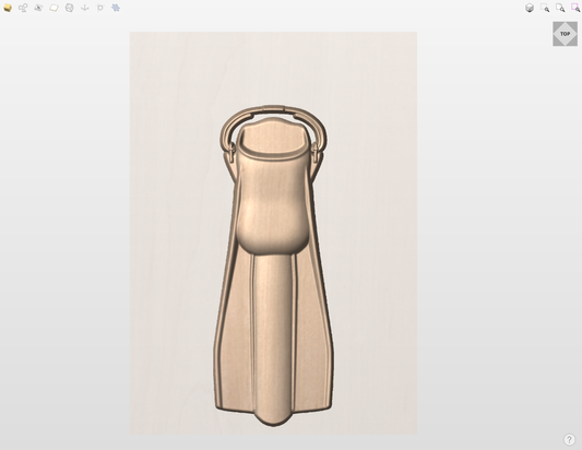 CNC File I US Air Force Diver Fin 3D Model Version 1 I  RathTech Design