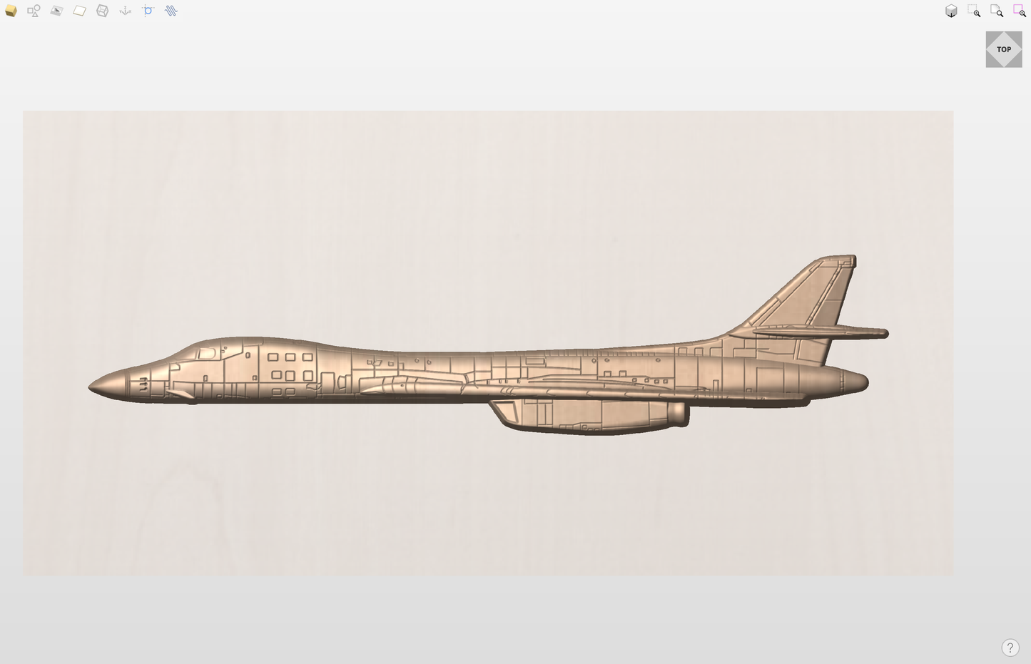 CNC File I US Military I  US Air Force B-1 Lancer 3D Model I RathTech Design