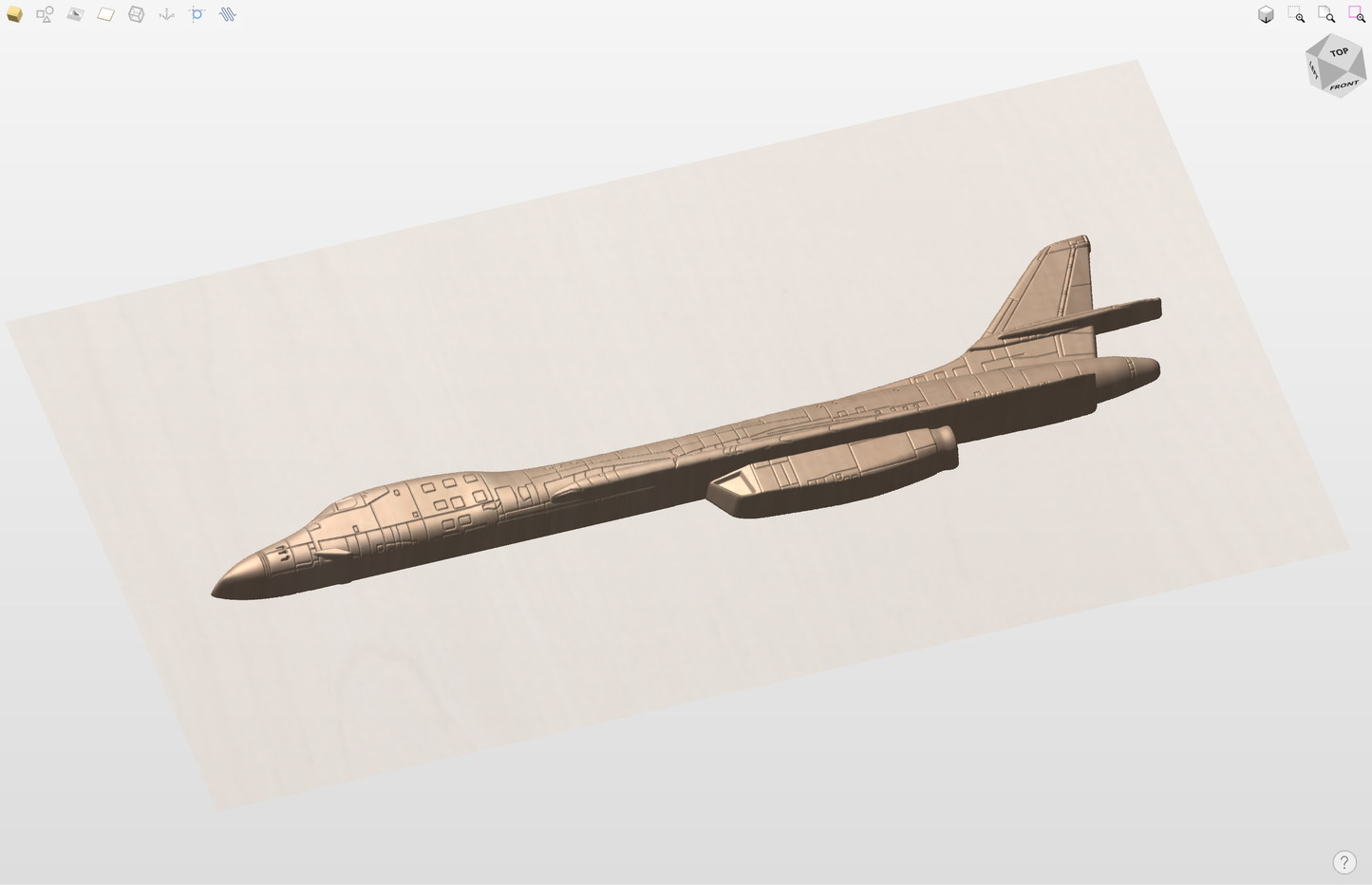 CNC File I US Military I  US Air Force B-1 Lancer 3D Model I RathTech Design