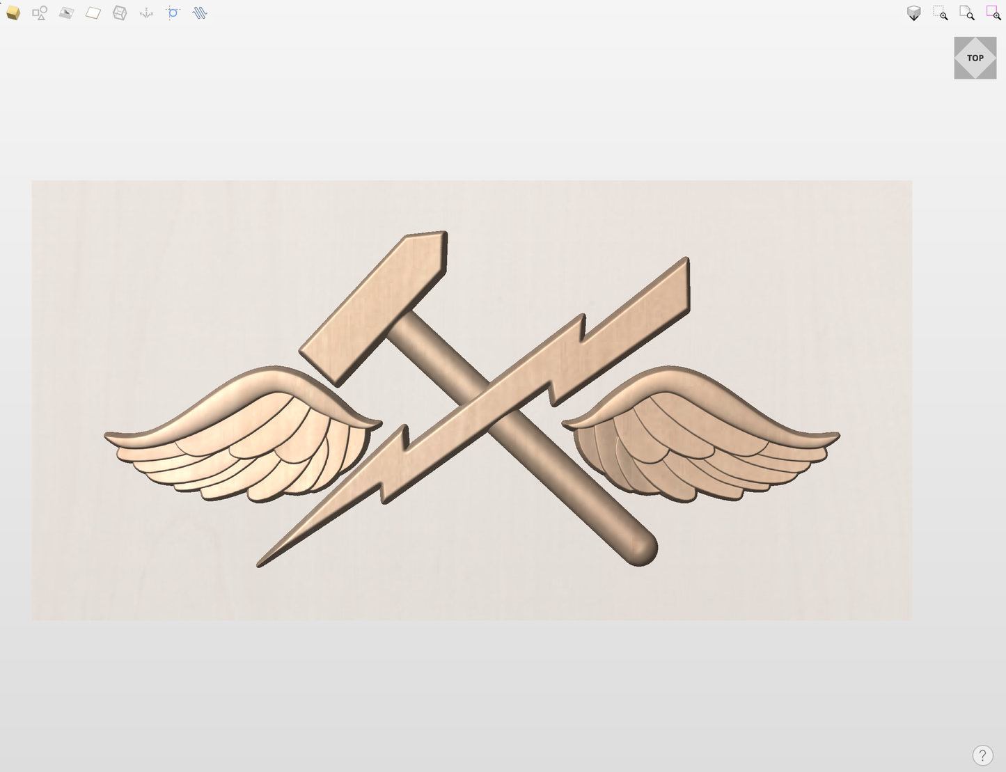 CNC File I  US Navy Aviation Support Equipment Technician Rating 3D Model I  RathTech Design