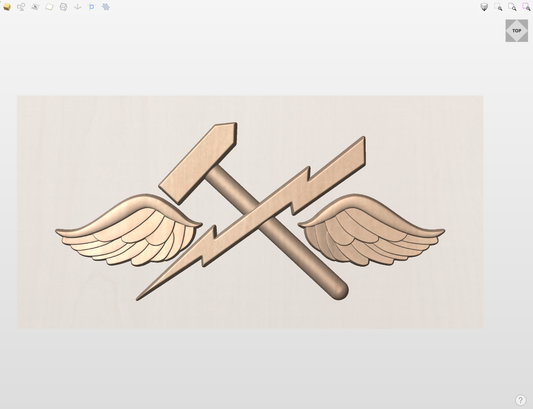 CNC File I  US Navy Aviation Support Equipment Technician Rating 3D Model I  RathTech Design